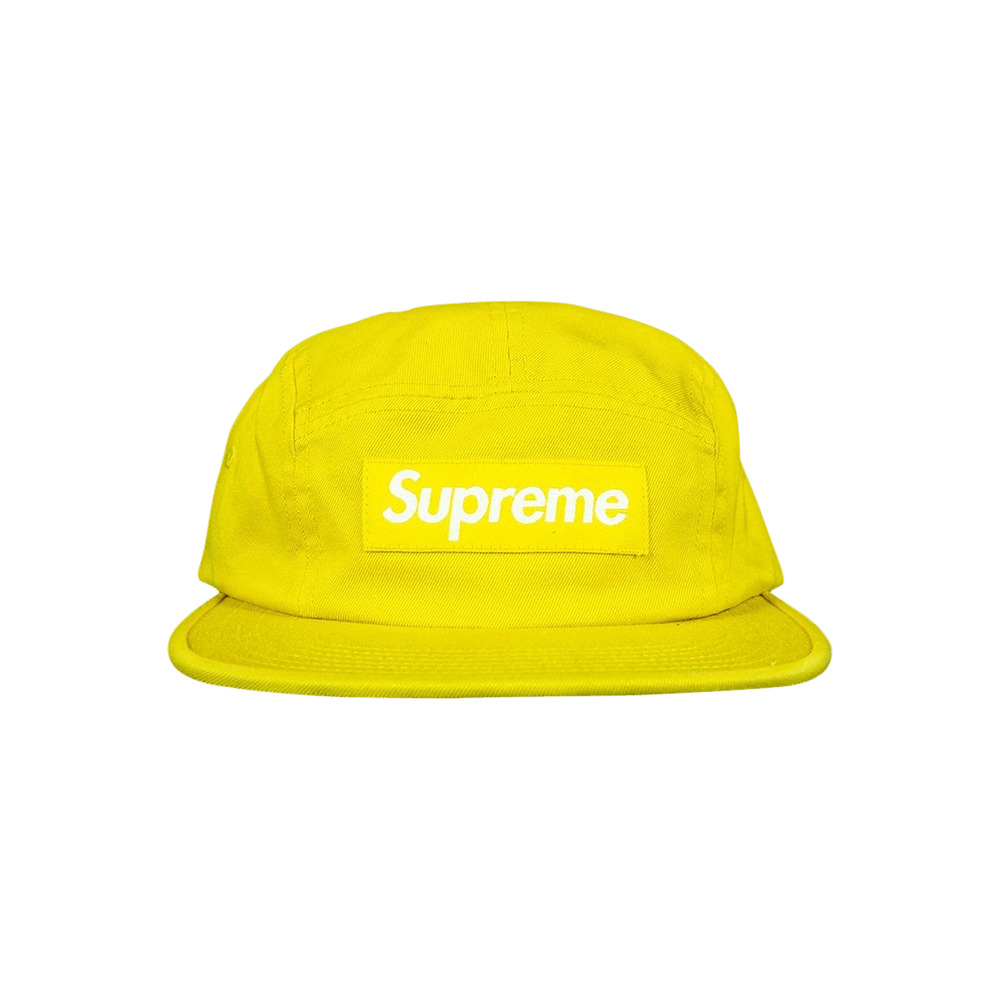 Supreme Washed Chino Twill Camp Cap 'Yellow' - 1