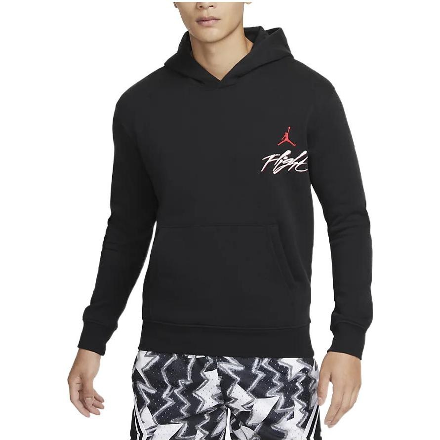 Air Jordan Graphic Fleece Pullover Flight Hoodie 'Black' DQ7506-011 - 3