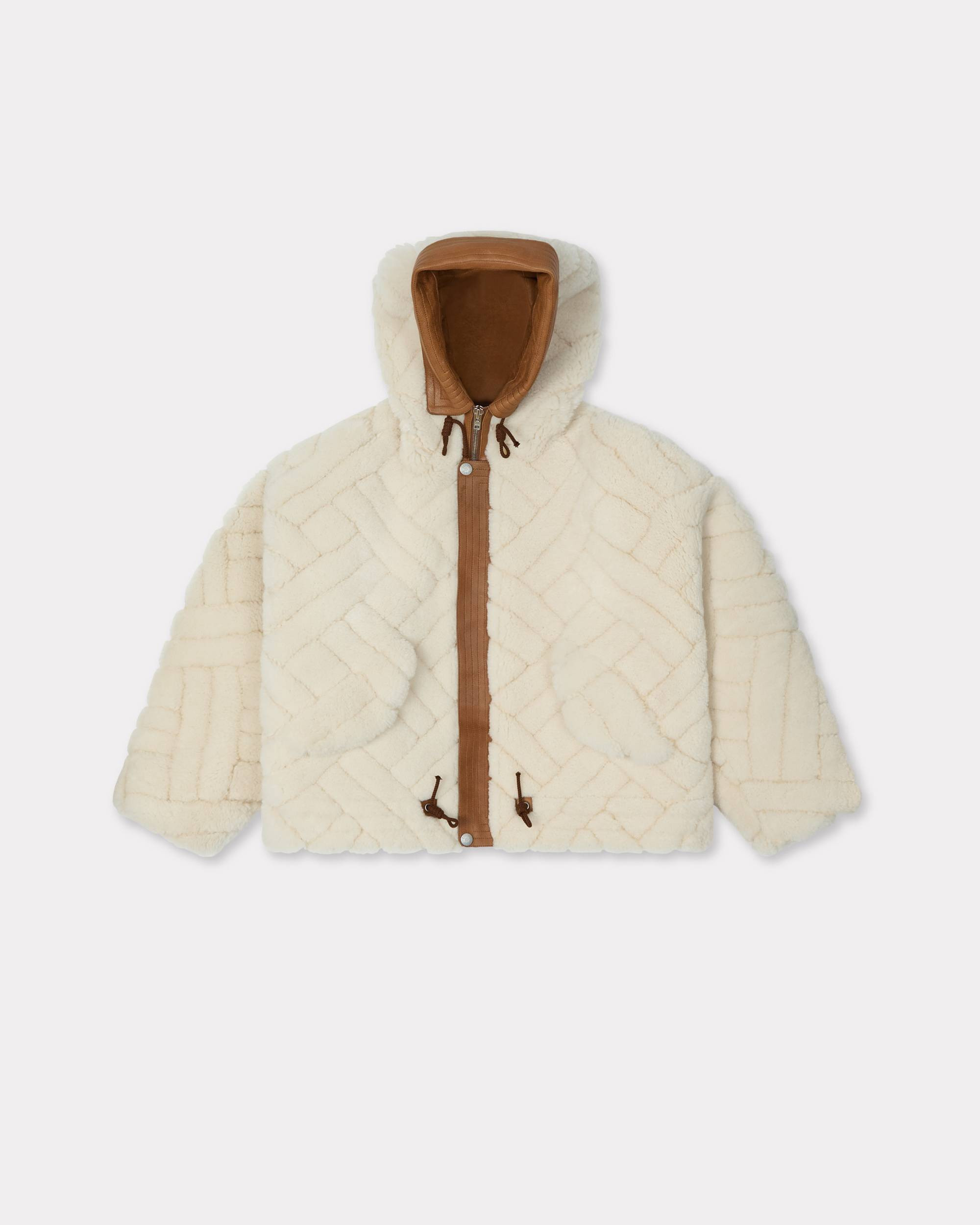 'KENZO Weave' shearling parka - 1