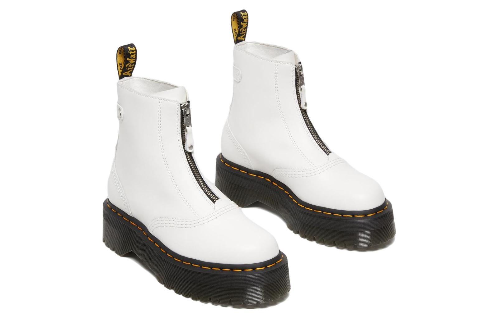 (WMNS) Dr. Martens Jetta Platform Boots 'White' 27656100 - 3