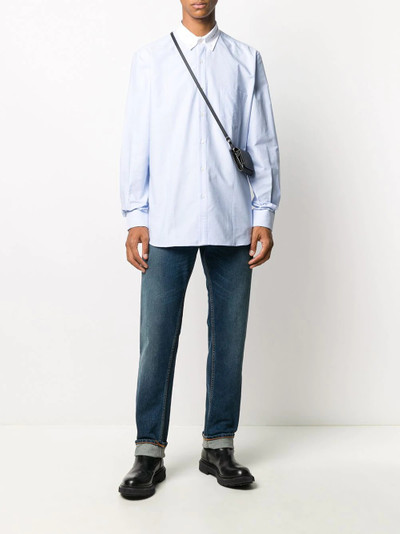 Golden Goose contrast collar cotton shirt outlook