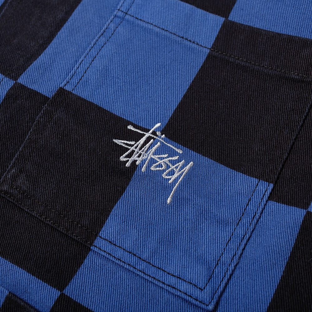 Stussy Big Ol Check Chore Coat - 3