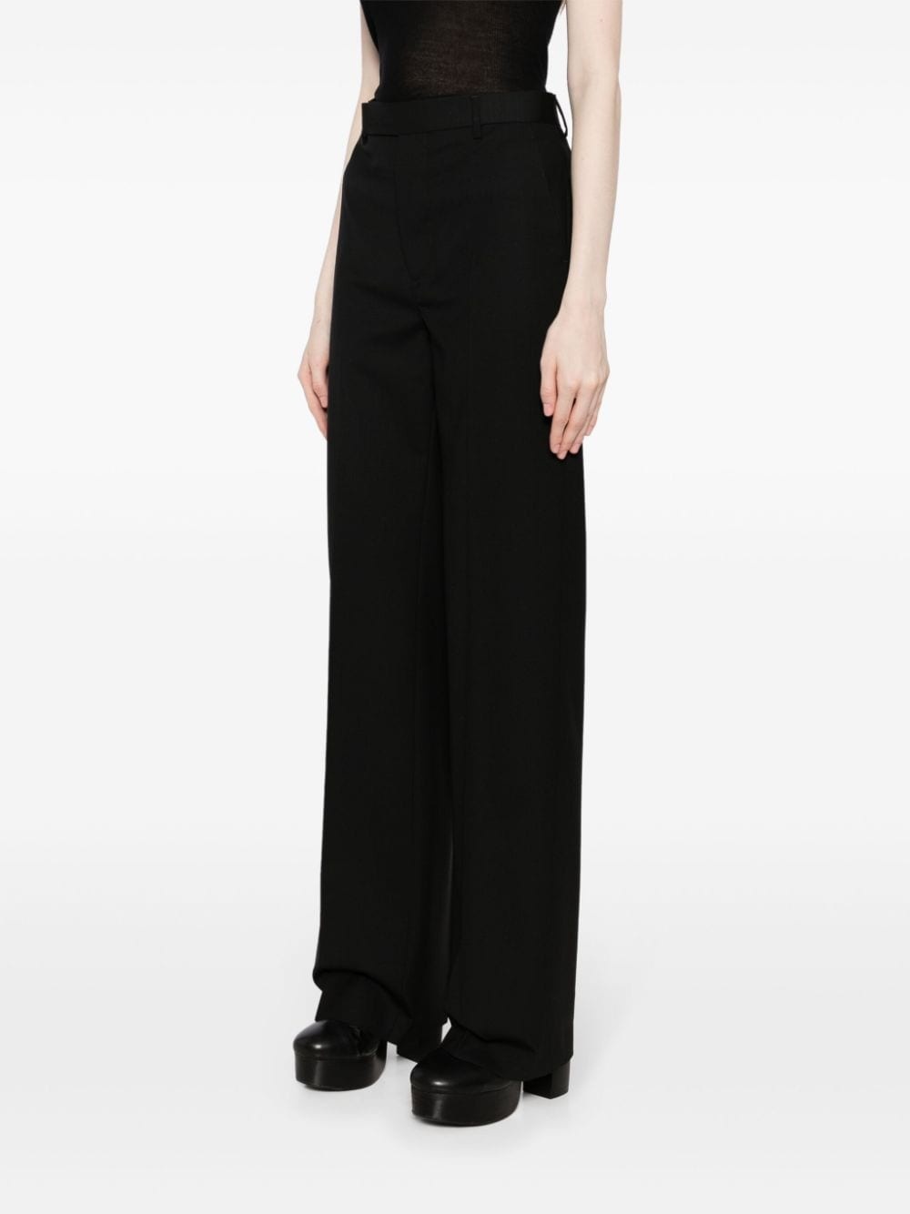 straight-leg tailored trousers - 3