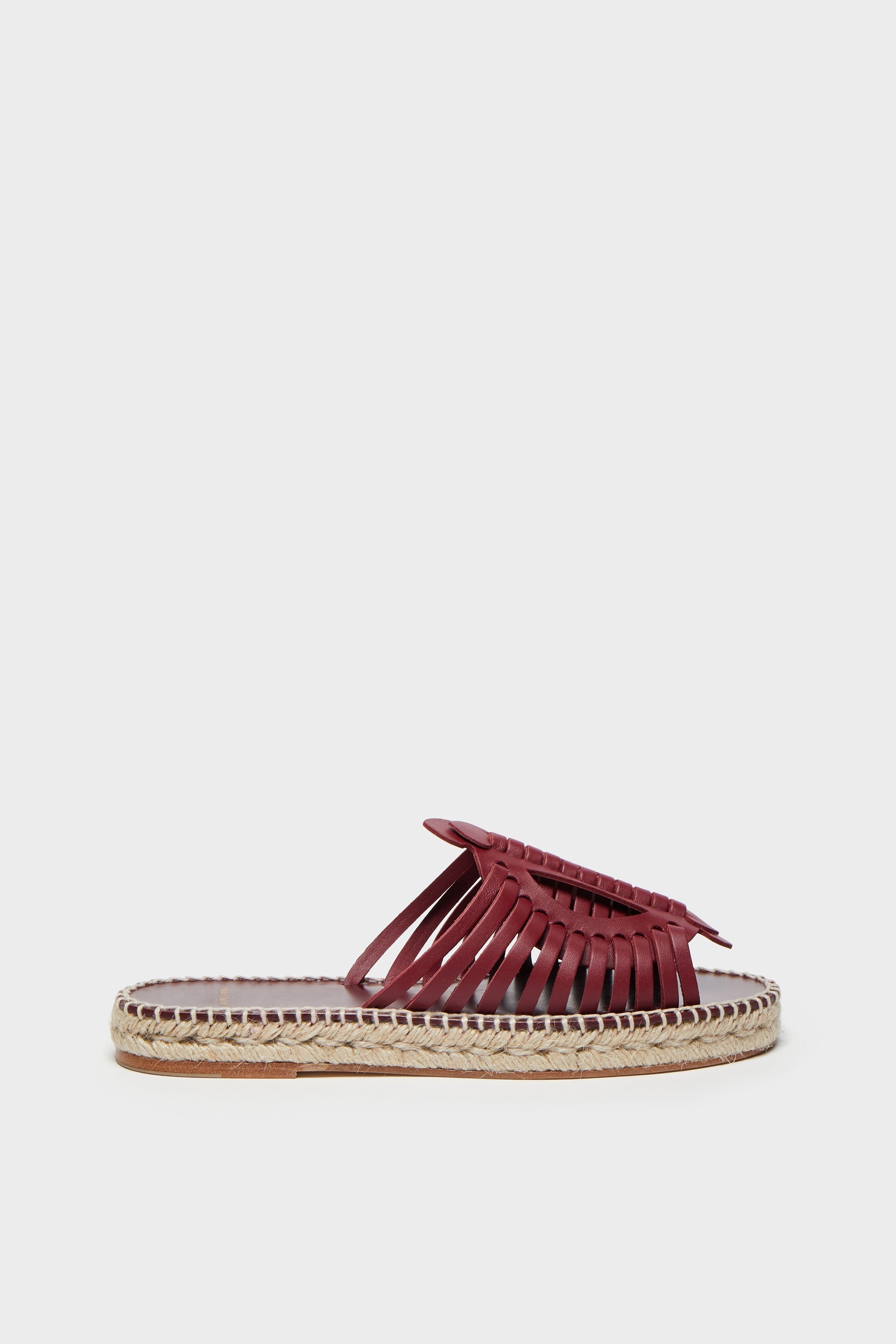 'WOVEN' LEATHER ESPADRILLES - 1