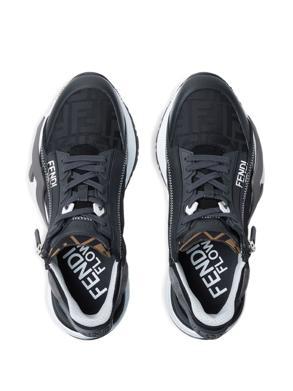 zip-detail sneakers - 5