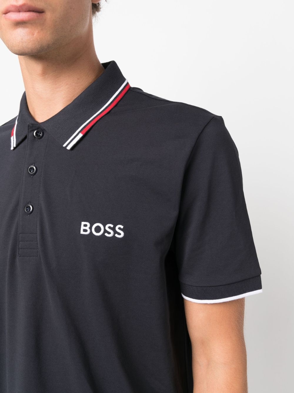 logo-embroidered polo shirt - 5