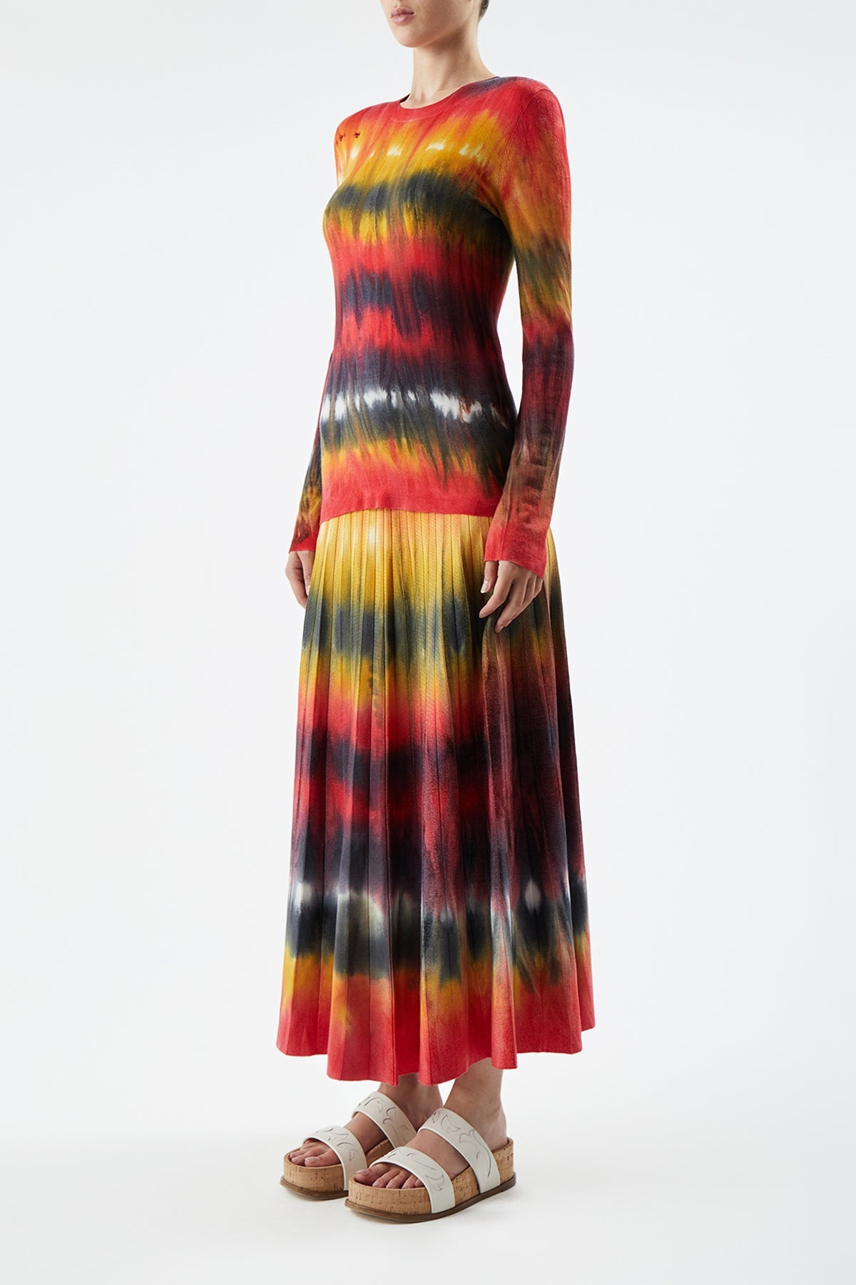 Tie Dye Ella Skirt in Cashmere - 4