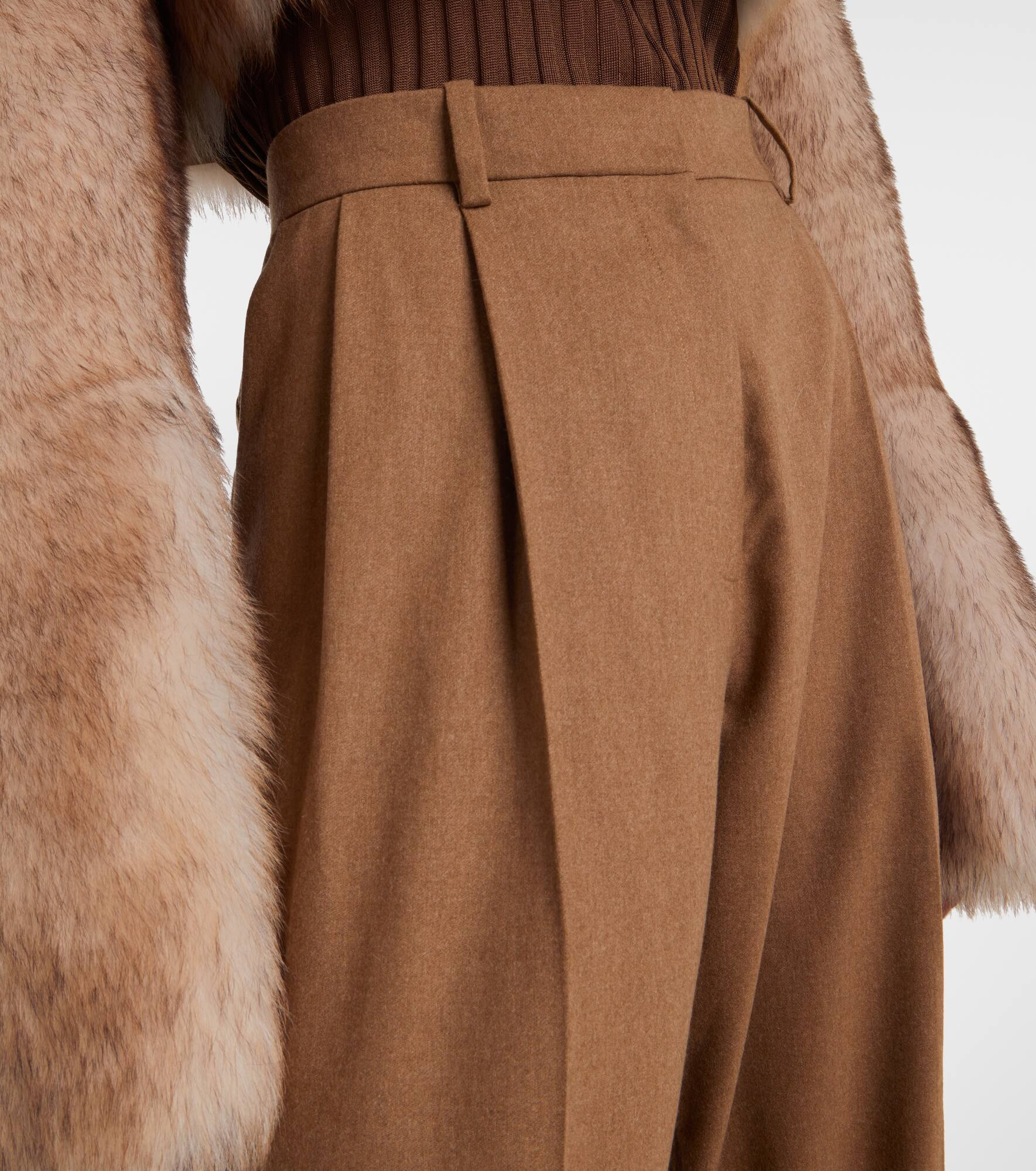 August high-rise wool straight pants - 4