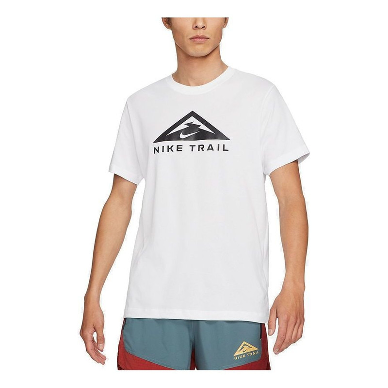 Nike Dri-fit Pattern Printing Round Neck Short Sleeve White CZ9804-100 - 1
