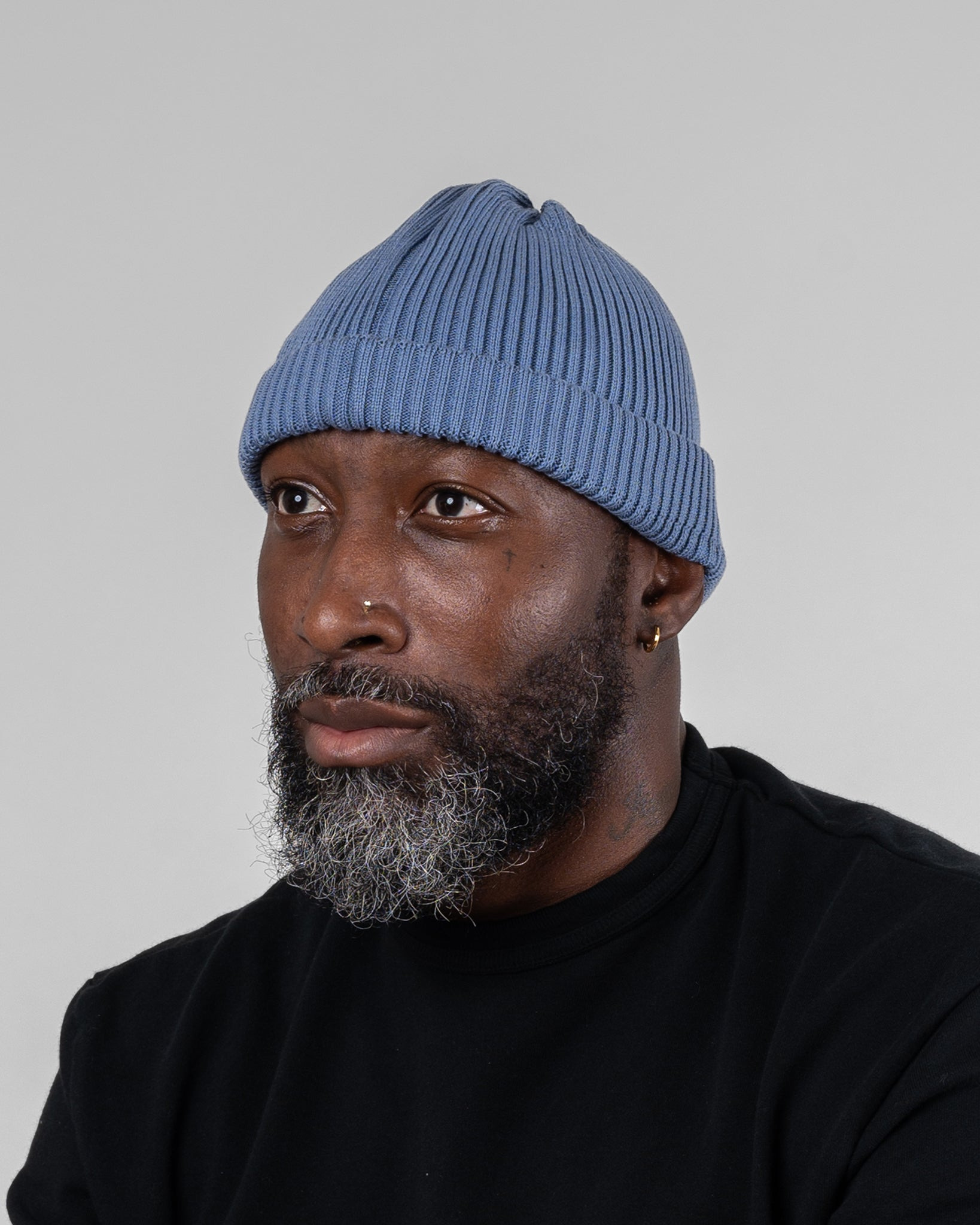 ROT-5021-LBLU ROTOTO - Cotton Roll Up Hat - Light Blue - 2