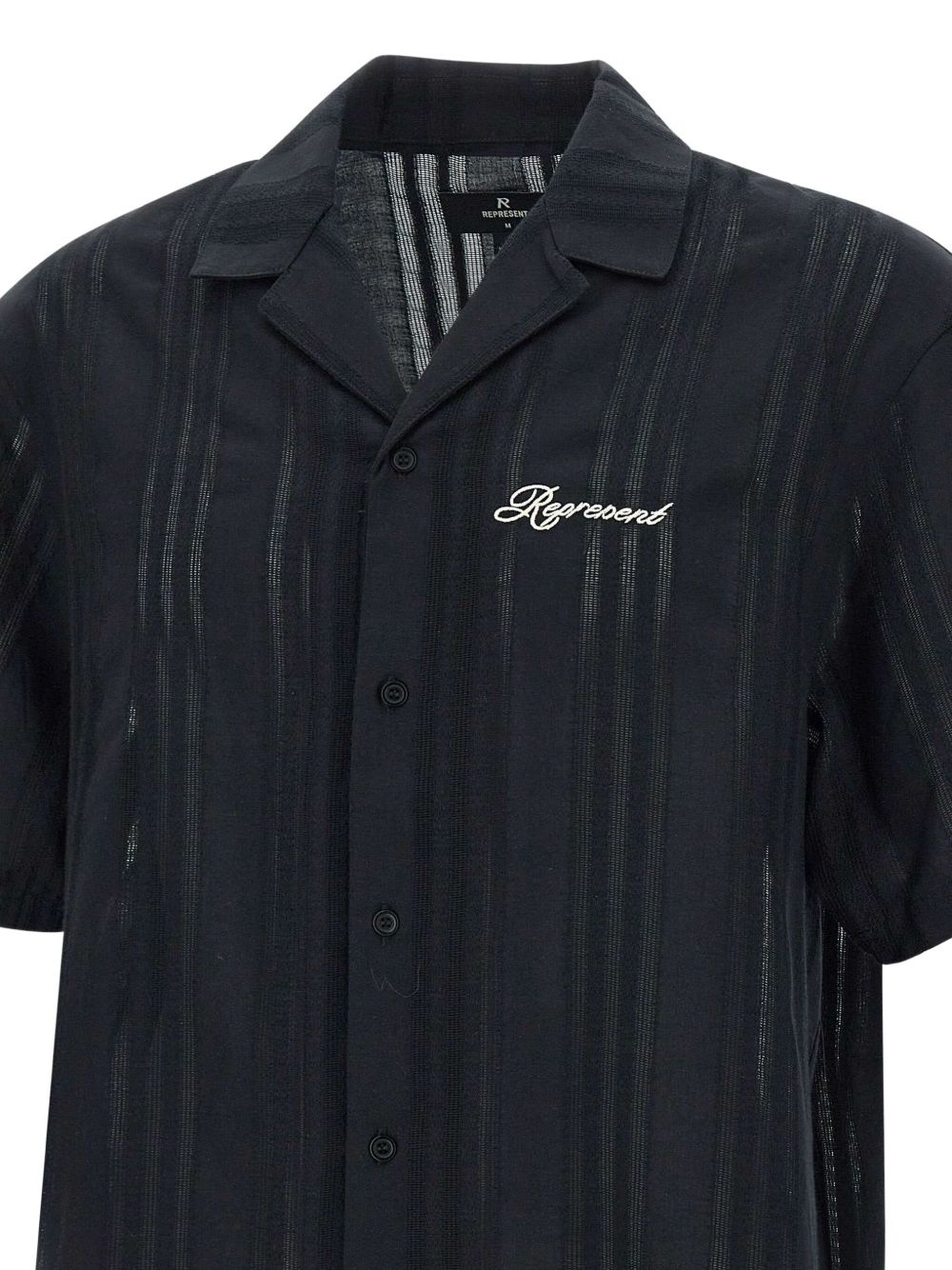 logo-embroidered shirt - 7