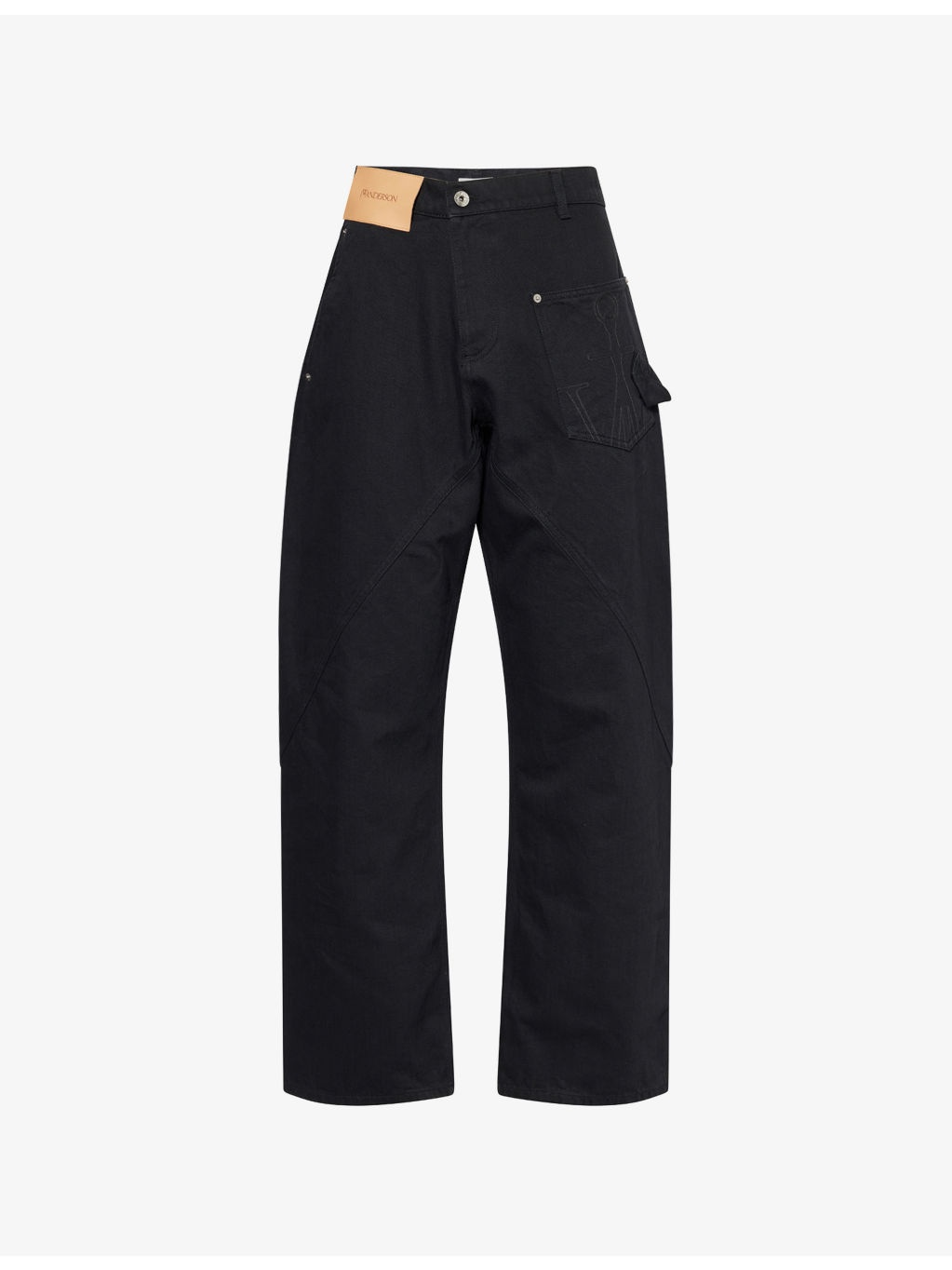 Twisted Workwear Wide-Leg Denim Jeans - 1