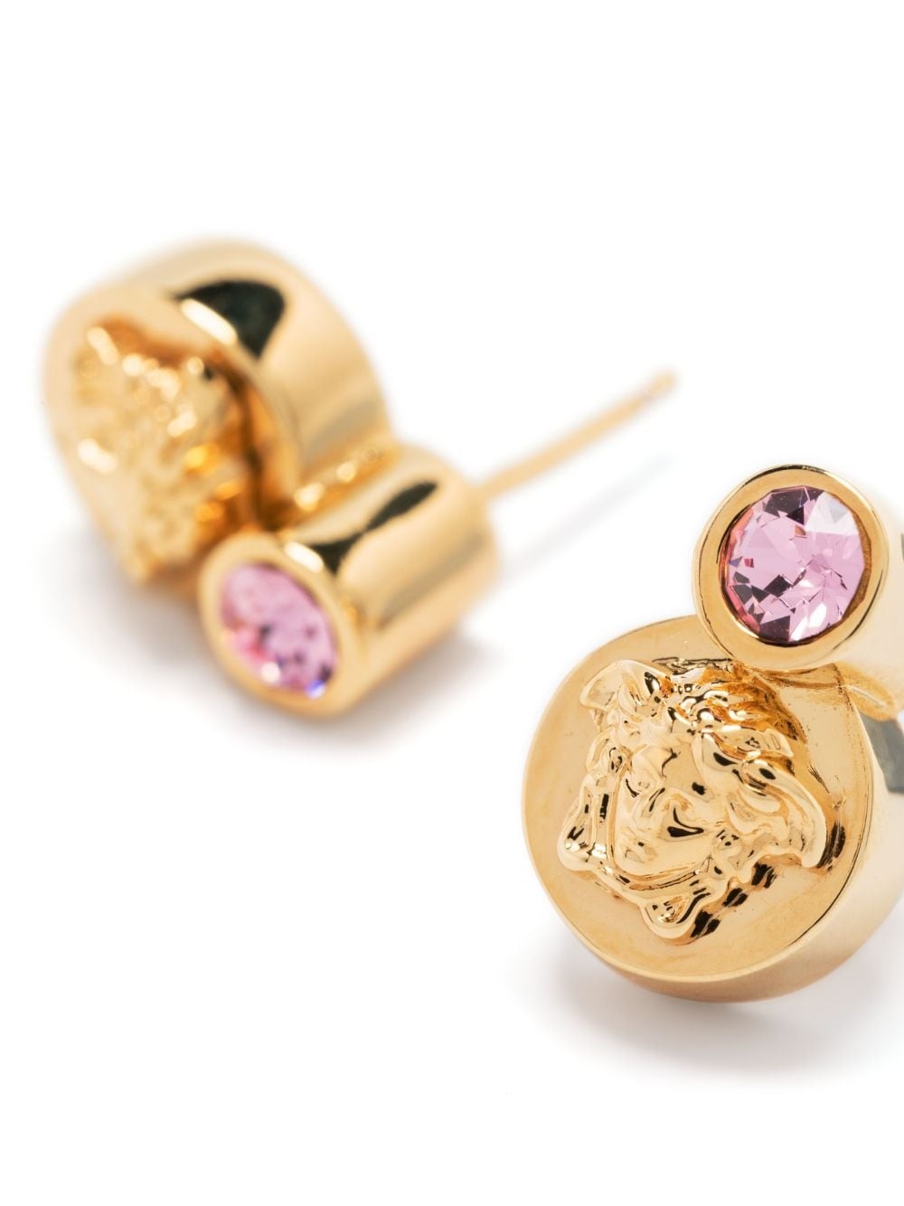 Medusa-plaque stud earrings - 4