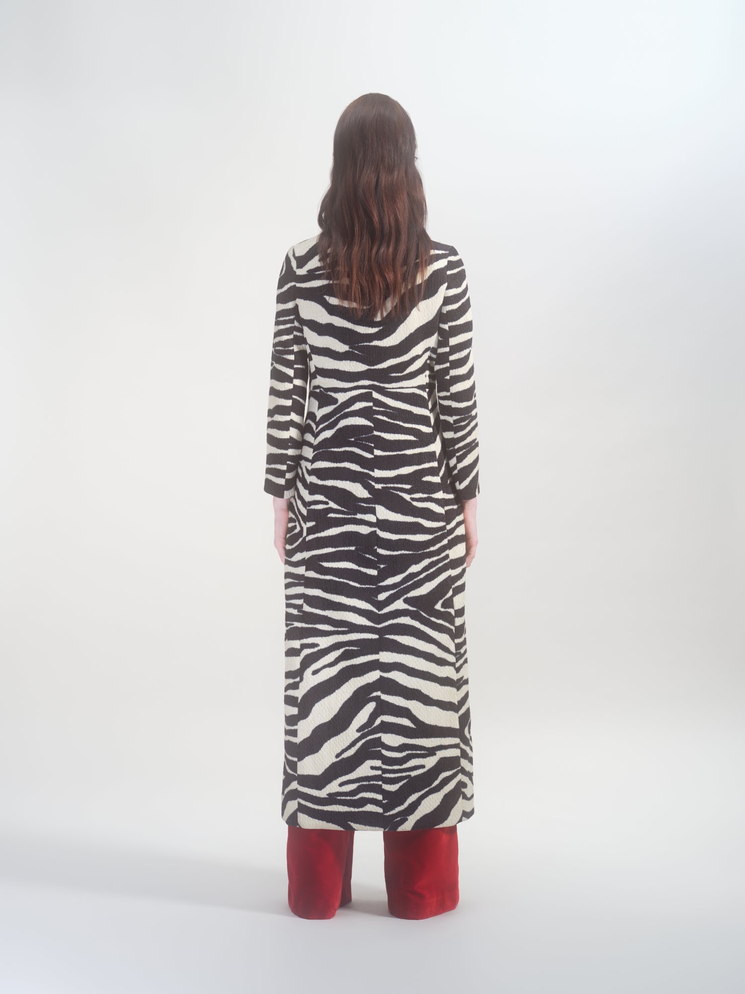 LONG COAT IN JACQUARD - 4