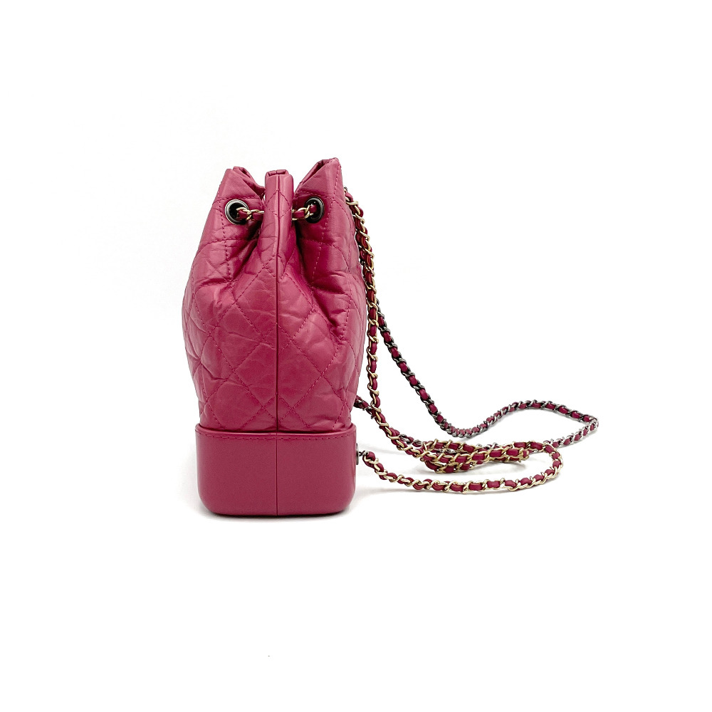 Chanel No. 26 Magenta Pink Gabrielle Backpack Small A94485 - 4