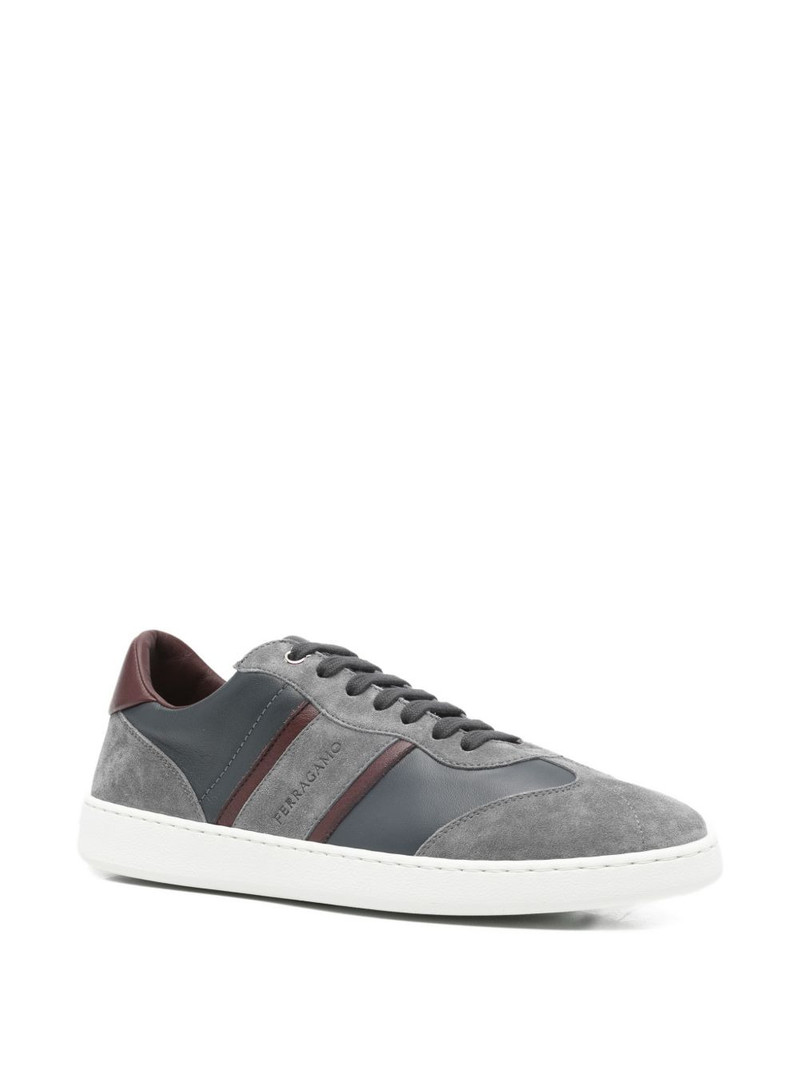 FERRAGAMO striped achille 1 sneakers outlook