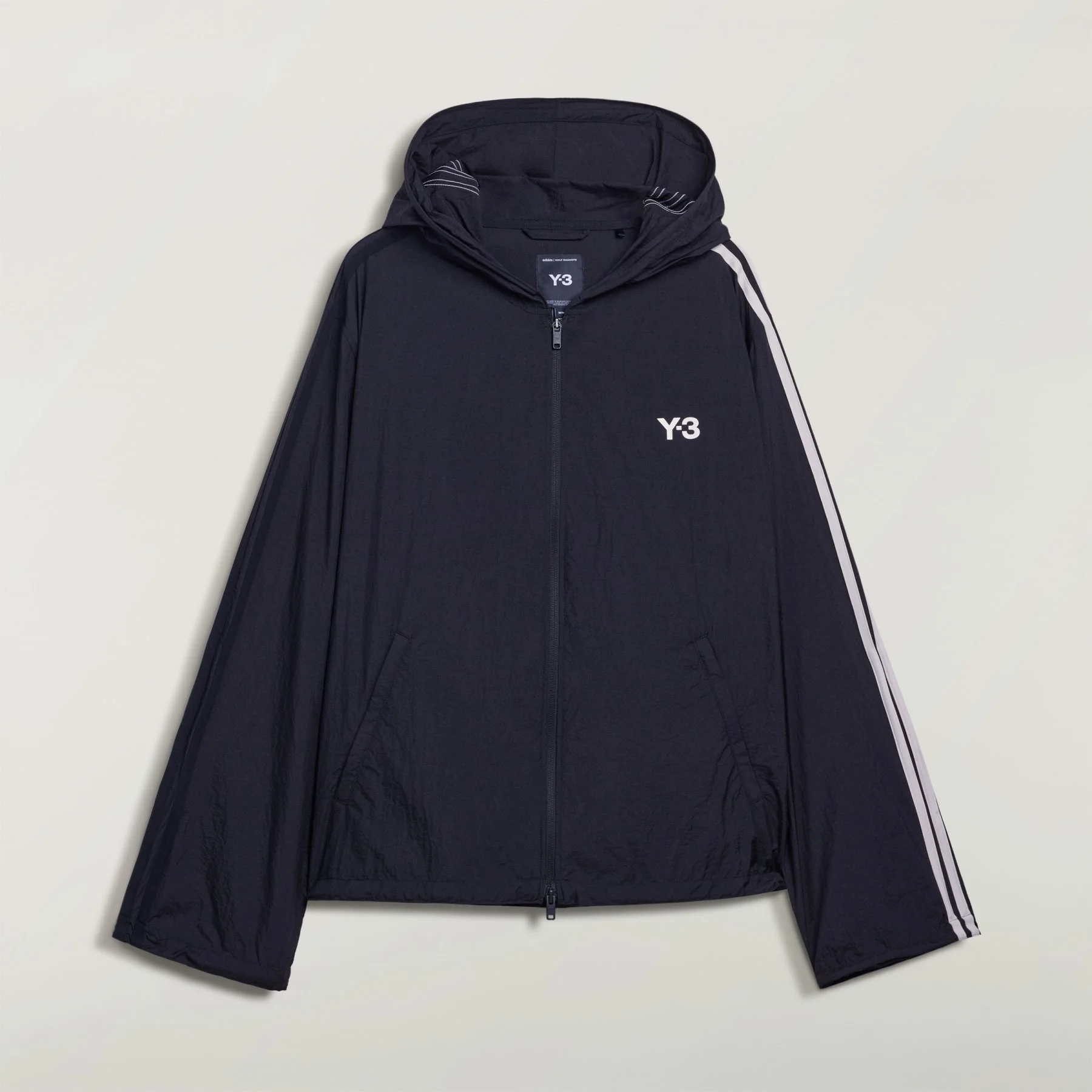 Y-3 NYLON WIRED 3 STRIPES TRACK TOP - 1