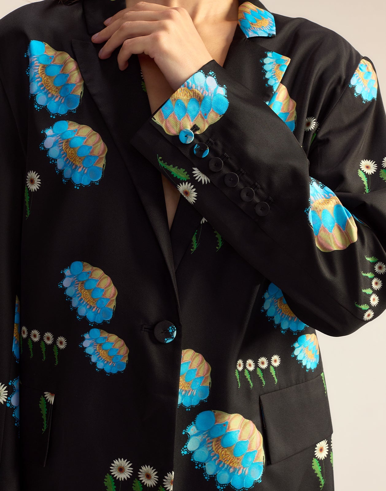 Blake Silk Twill Blazer - 7