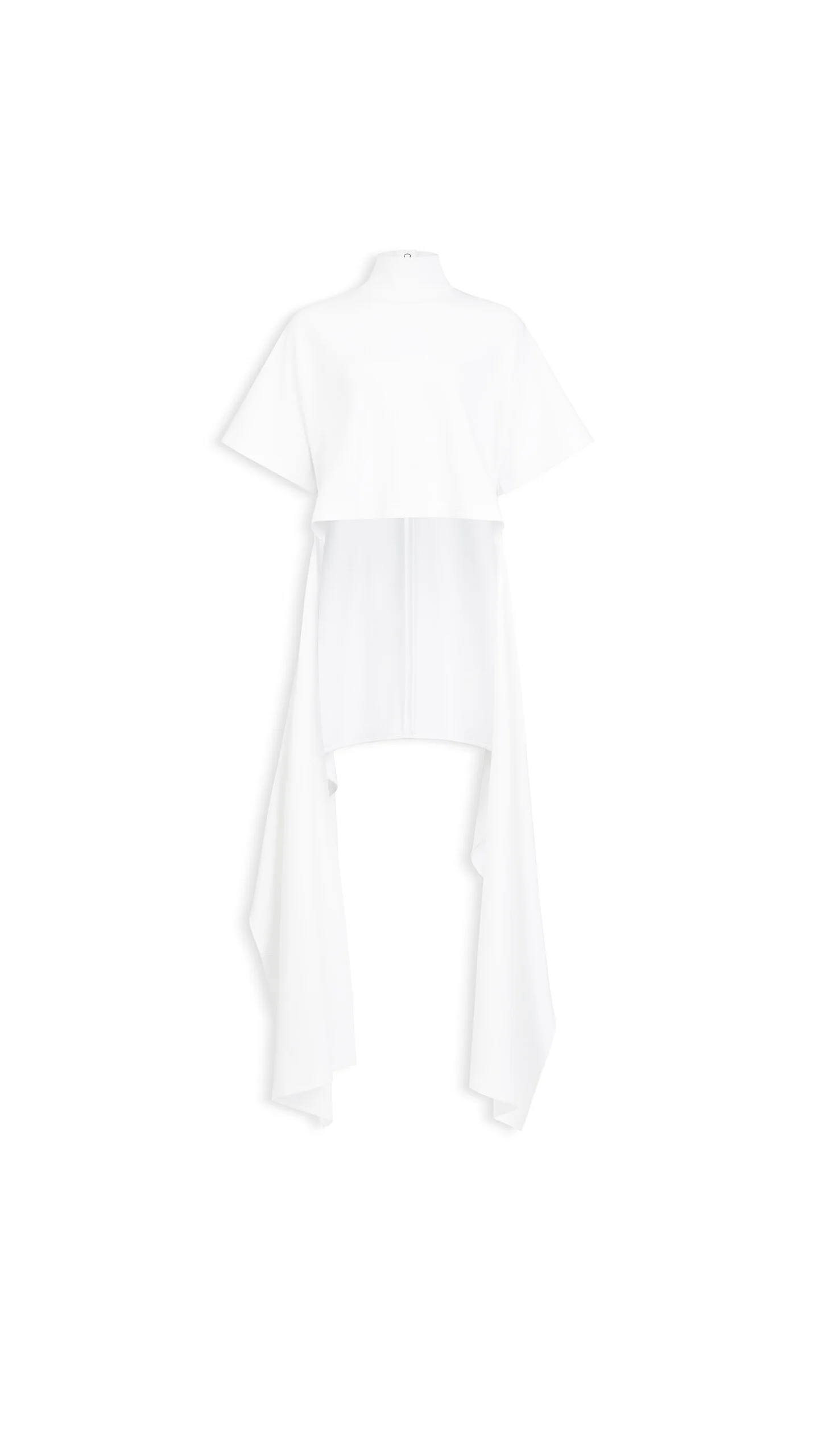 ASYMMETRIC COTTON JERSEY T-SHIRT - 1