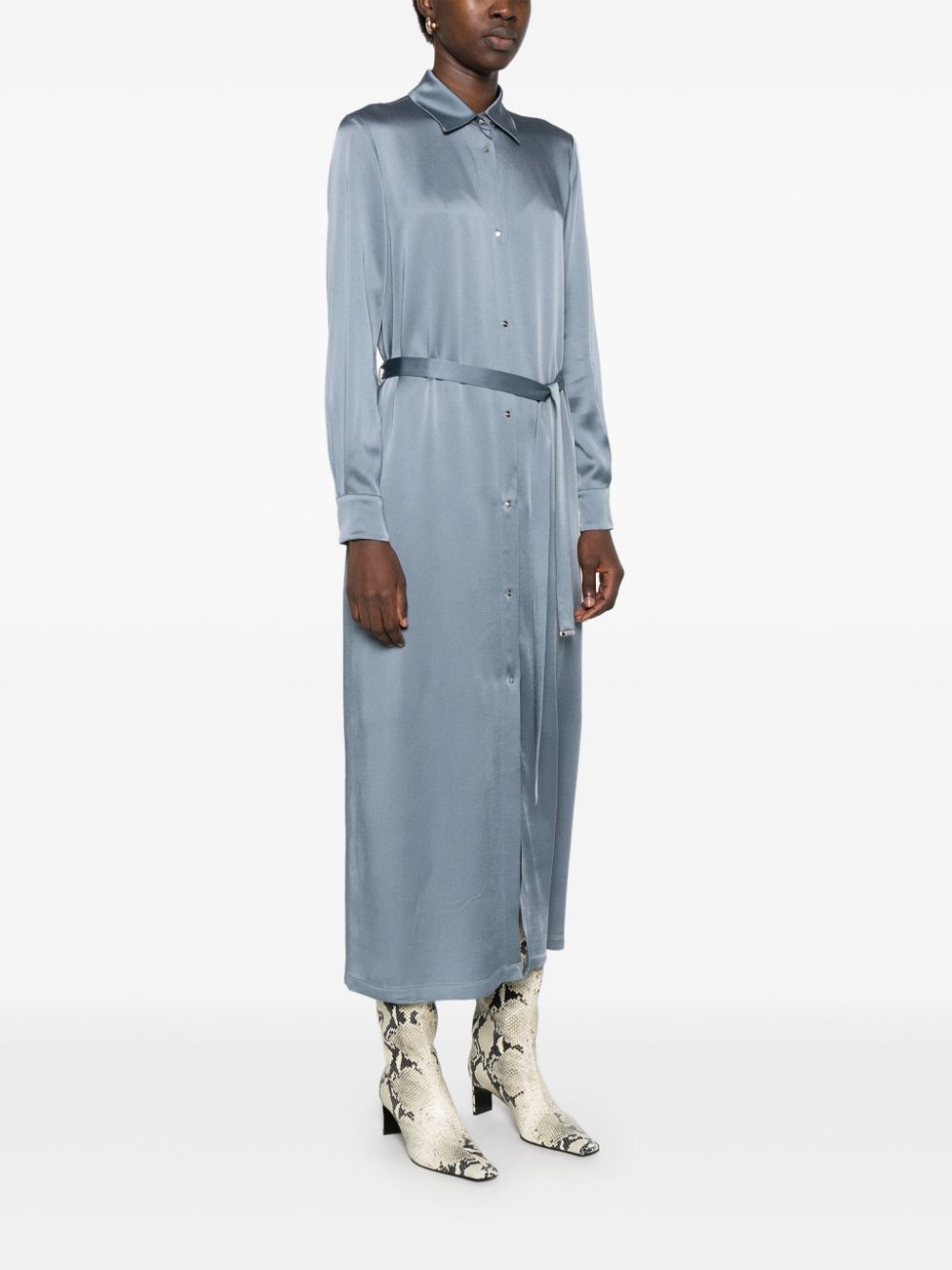 satin maxi dress - 3