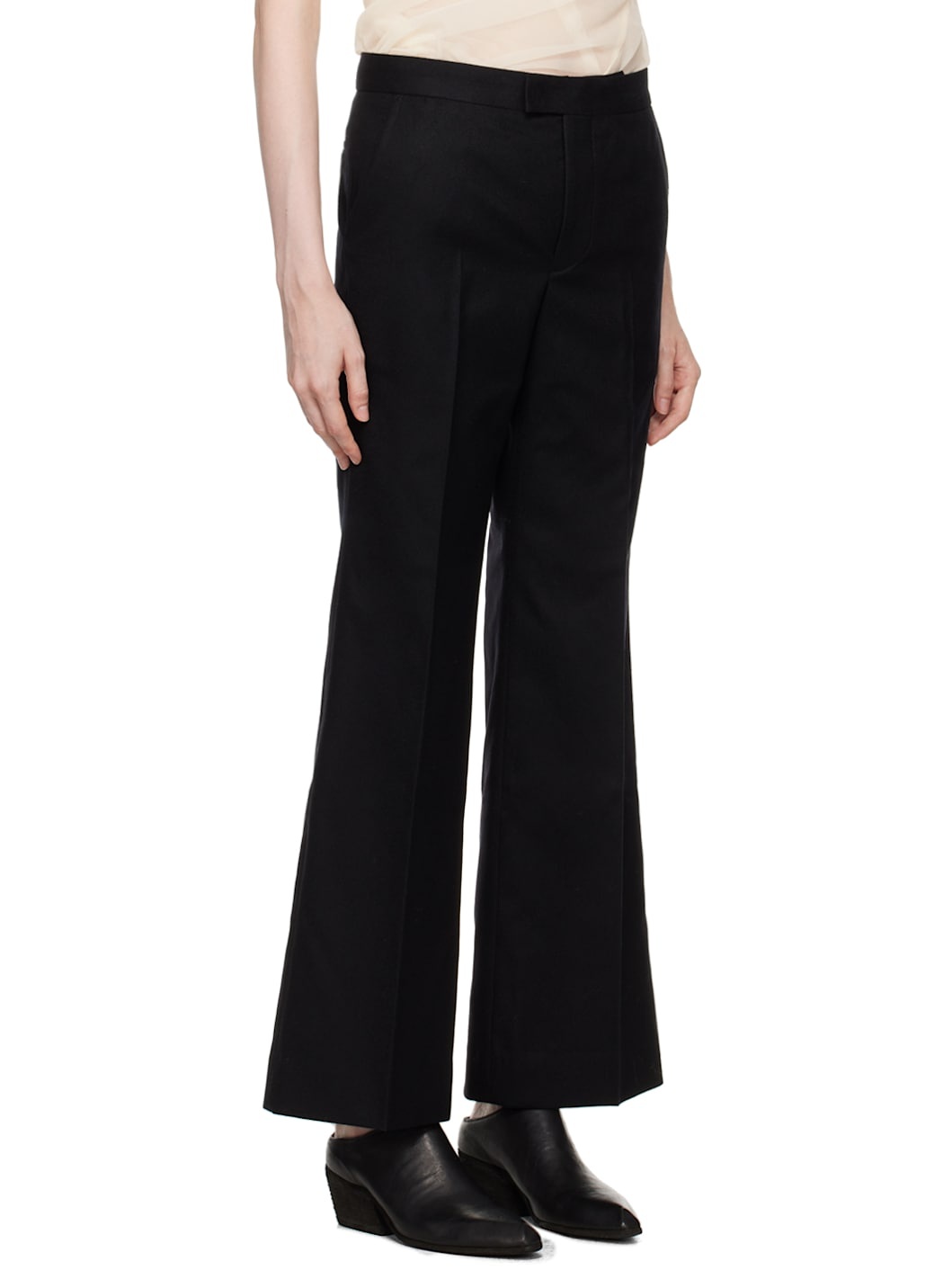 Black Flared Trousers - 2