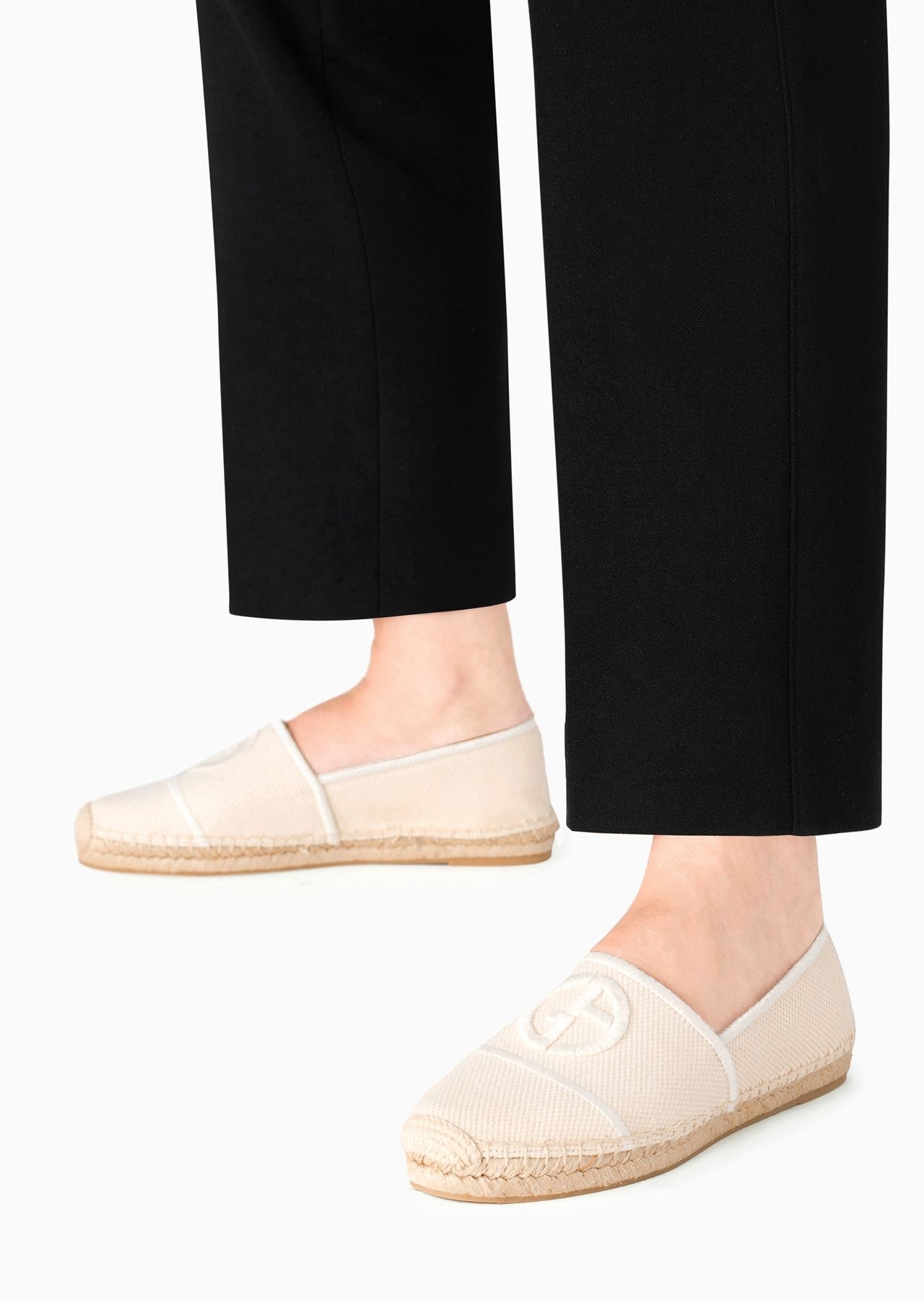 Cotton espadrilles with embroidered logo - 7