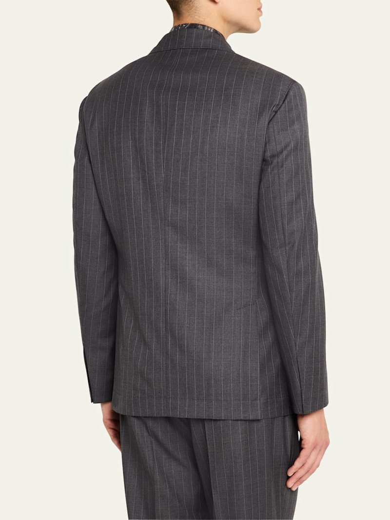 Brunello Cucinelli Men's 150s Wool Pinstripe Suit outlook