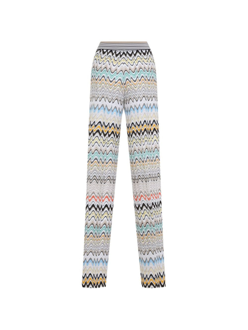 Missoni zigzag-knit trousers outlook