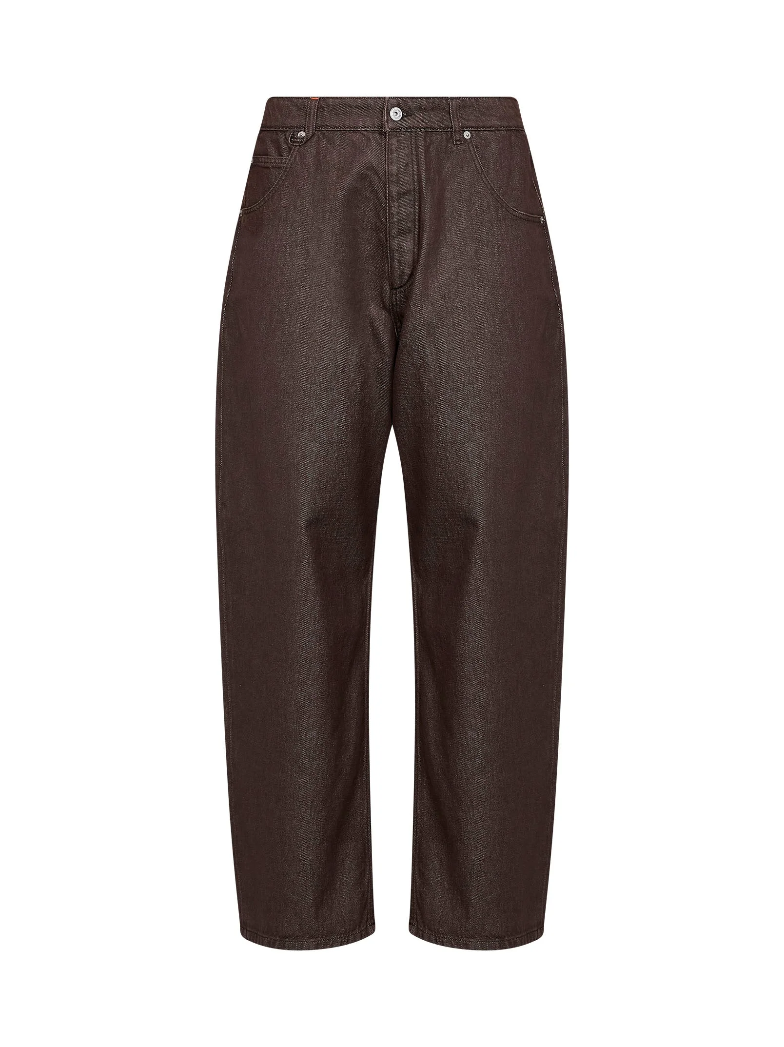 Brown The de-Nîmes denim Tempo curved-leg jeans - 1