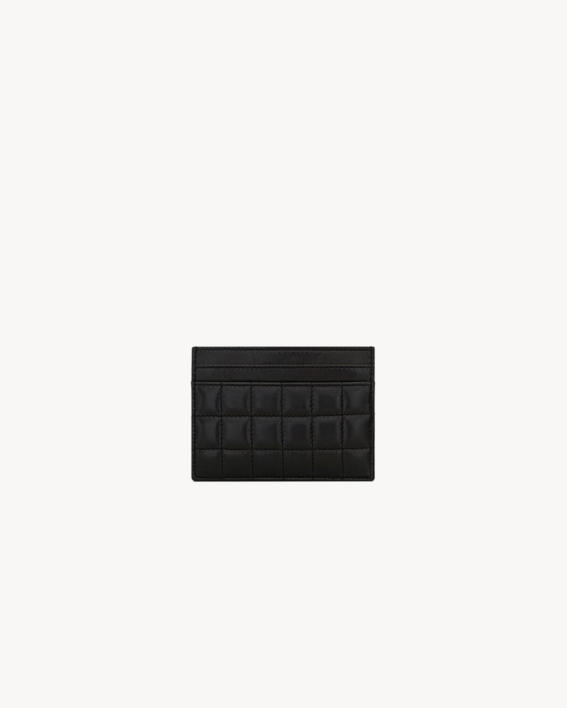 SAINT LAURENT CASSANDRE MATELASSÉ CARRÉ CARD CASE IN LAMBSKIN outlook