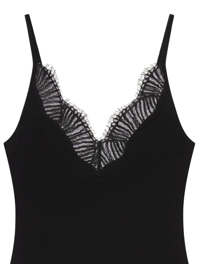 A.L.C. Alba lace V-neck top outlook