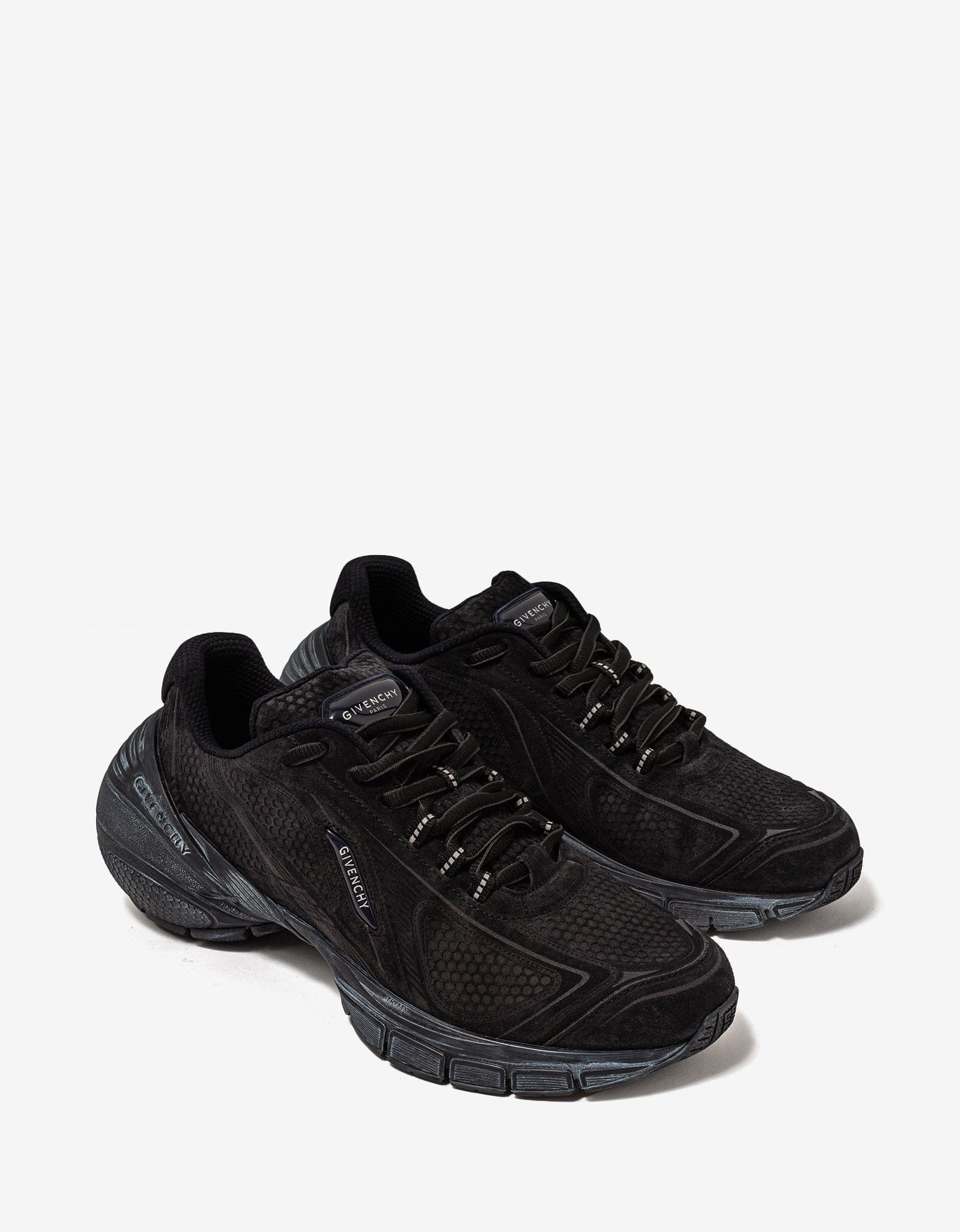 Givenchy Black TK-MX Runner Suede Trainers - 1