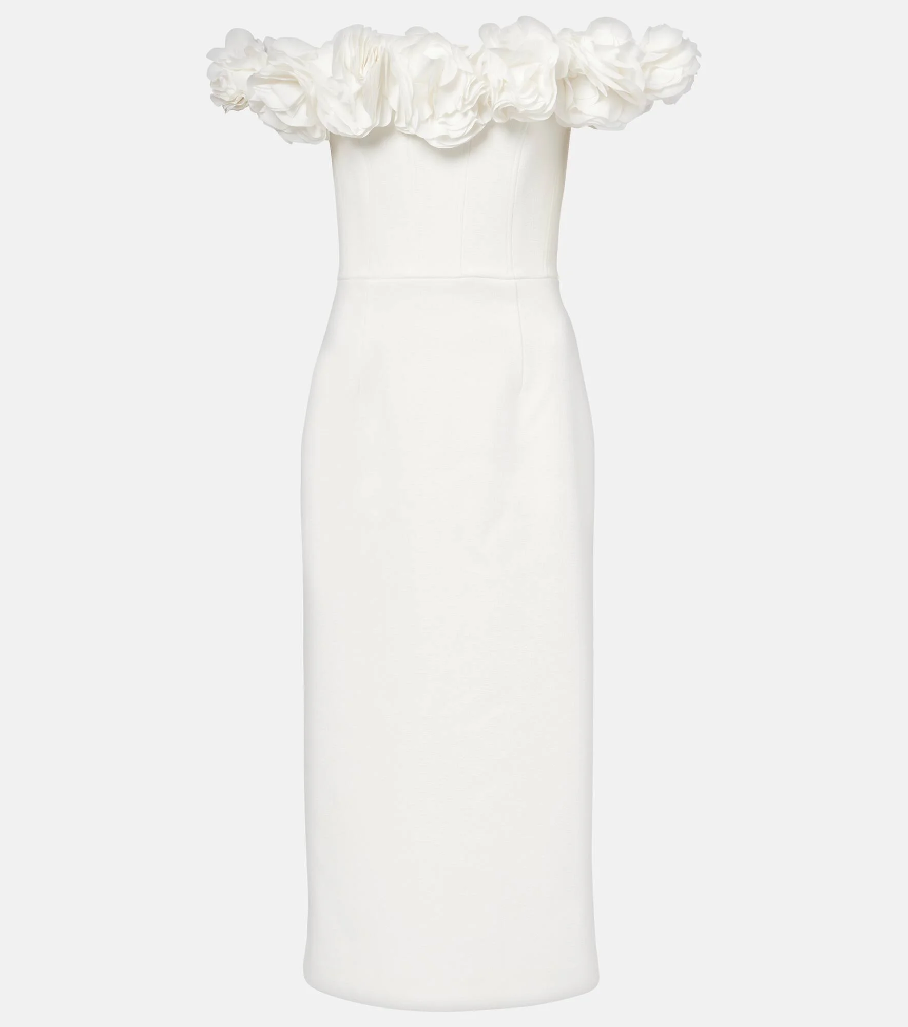 Bridal off-shoulder minidress - 1