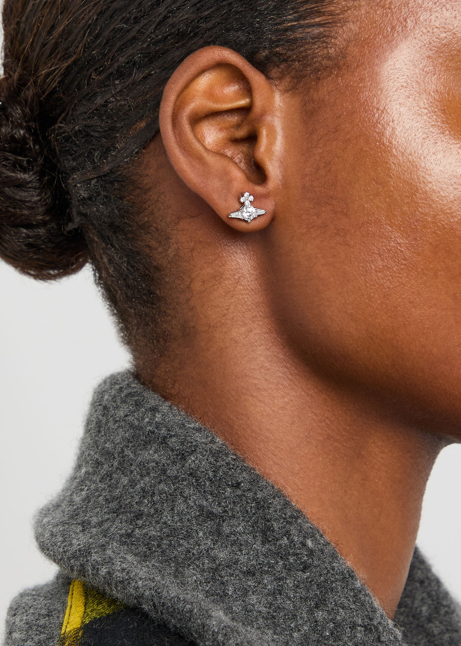 Vivienne Westwood Ofelia orb Sterling Silver Stud Earrings - 2