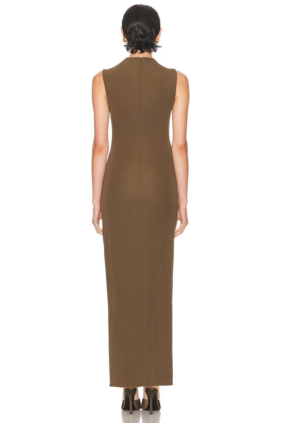 Buckle Sleeveless Maxi Dress - 3