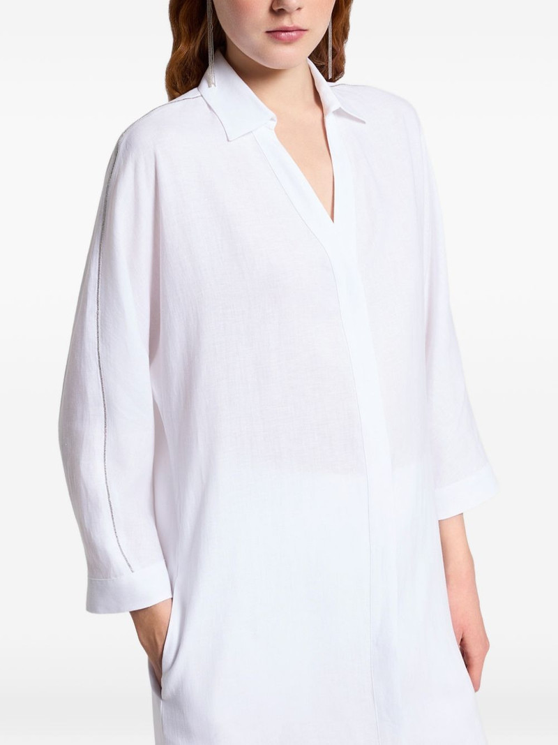 V-neck shirt-style maxi dress 4