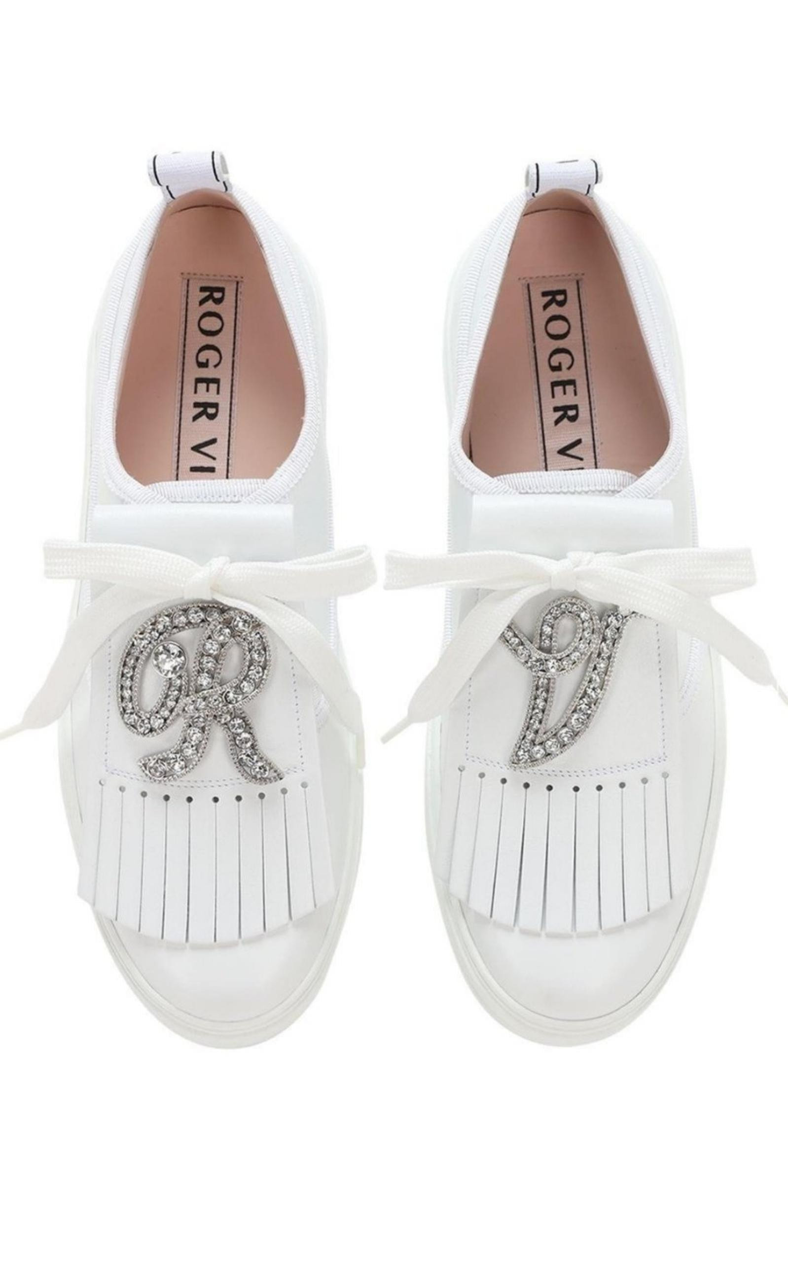 Call Me Vivier Leather Jewel Sneakers - 2