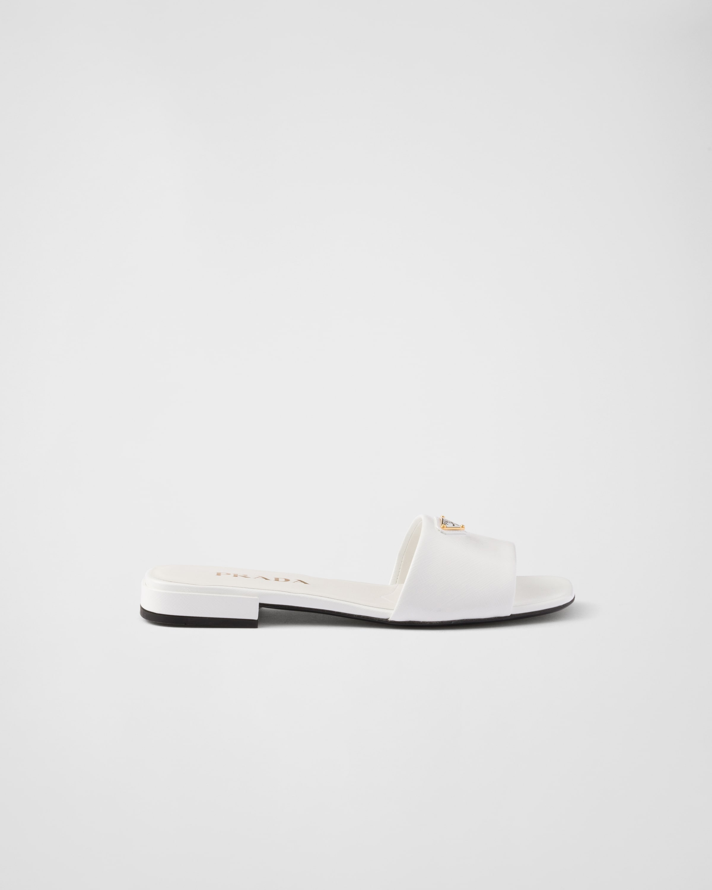 Saffiano patent leather slides - 2