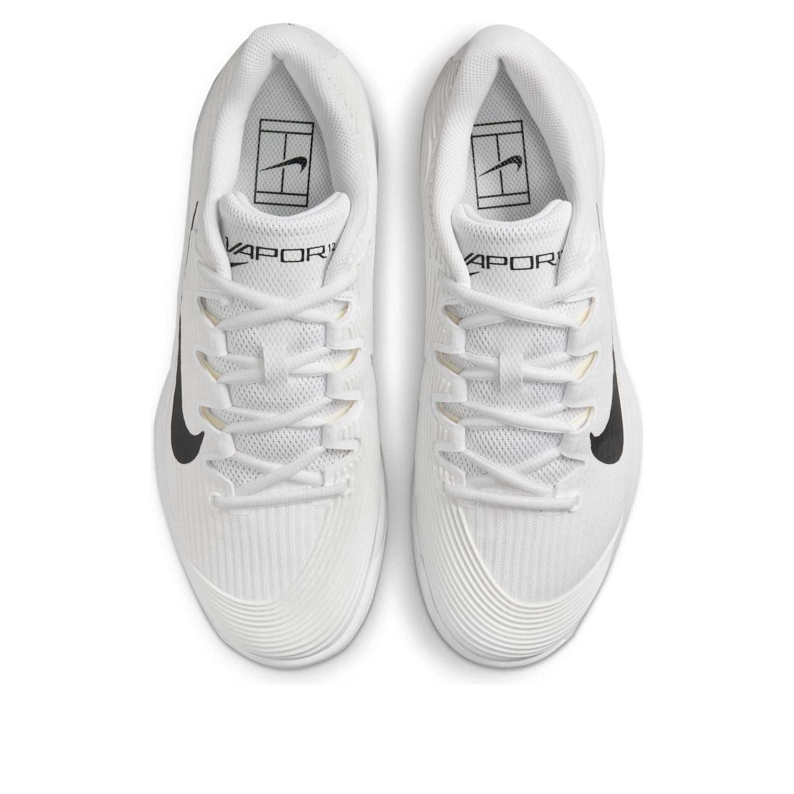 (WMNS) Nike Court Air Zoom Vapor 12 HC 'White Summit White Black' FV5554-100 - 4