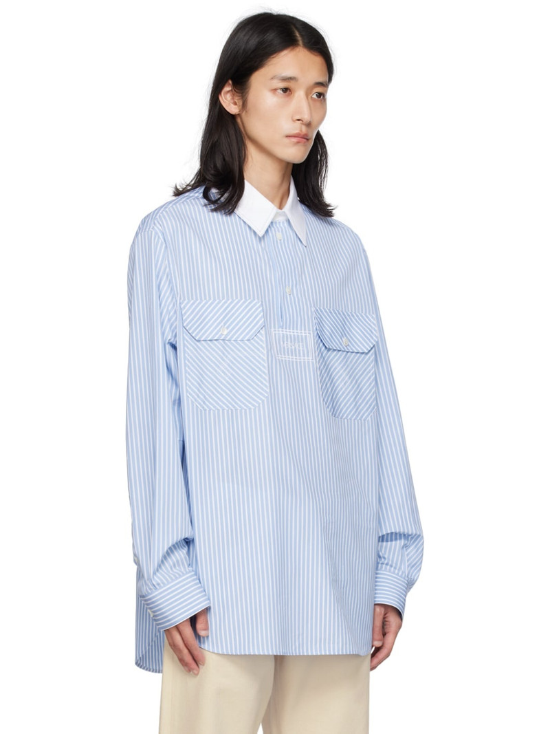 Blue & White Striped Shirt 4