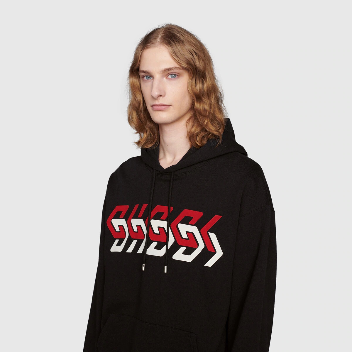 Jersey sweatshirt with Gucci mirror print - 5