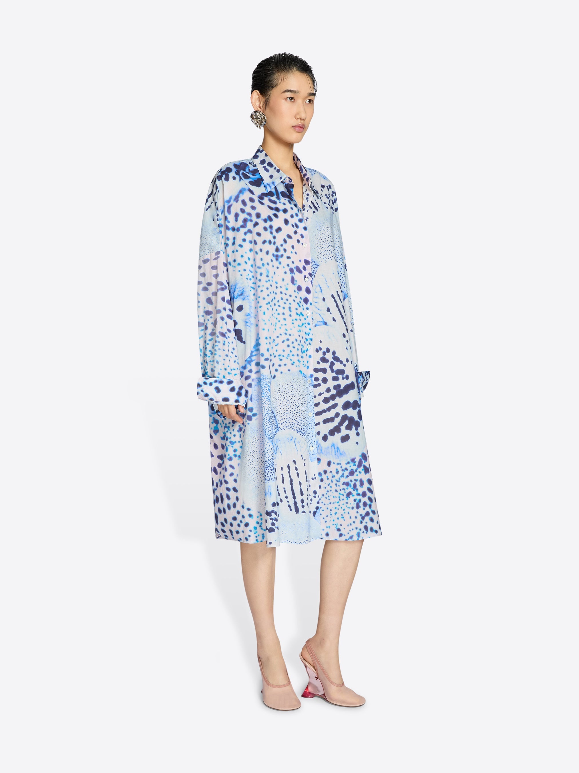 PRINTED SHIRT DRESS - 3