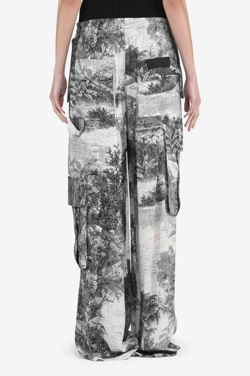 N°21 LANDSCAPE-PRINT CARGO TROUSERS outlook