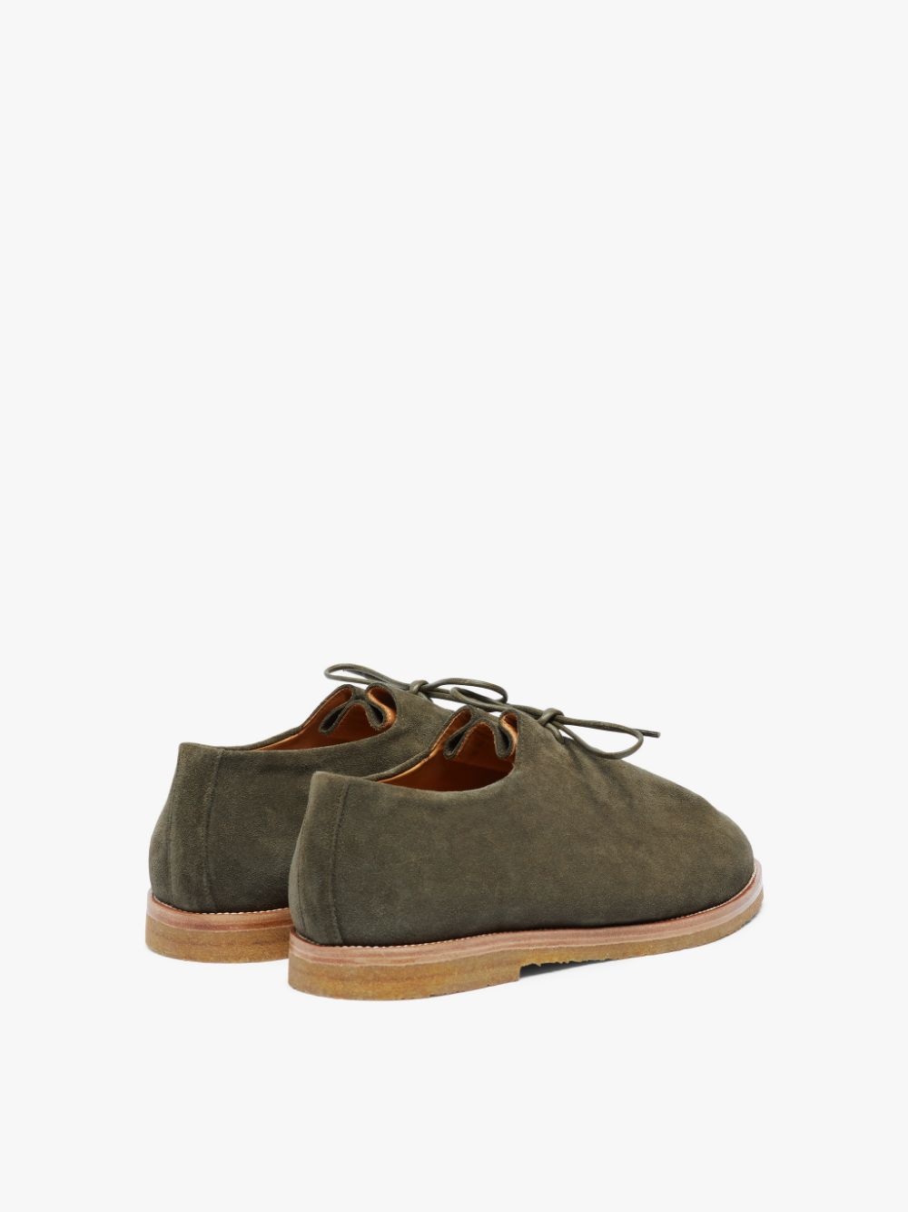 JACQUES SOLOVIÈRE KHAKI SUEDE LACE UP SHOES - 4