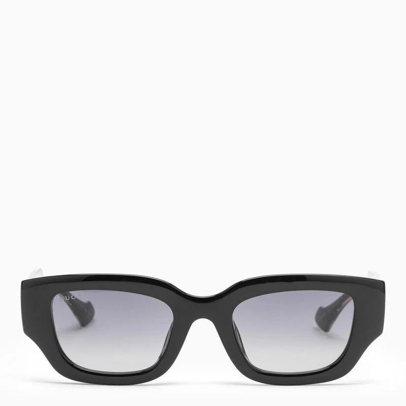 Gucci Rectangular Black Sunglasses Women - 1