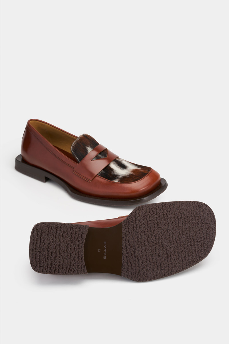 SAVANT MAHOGANY CALF-HAIR LEATHER 6