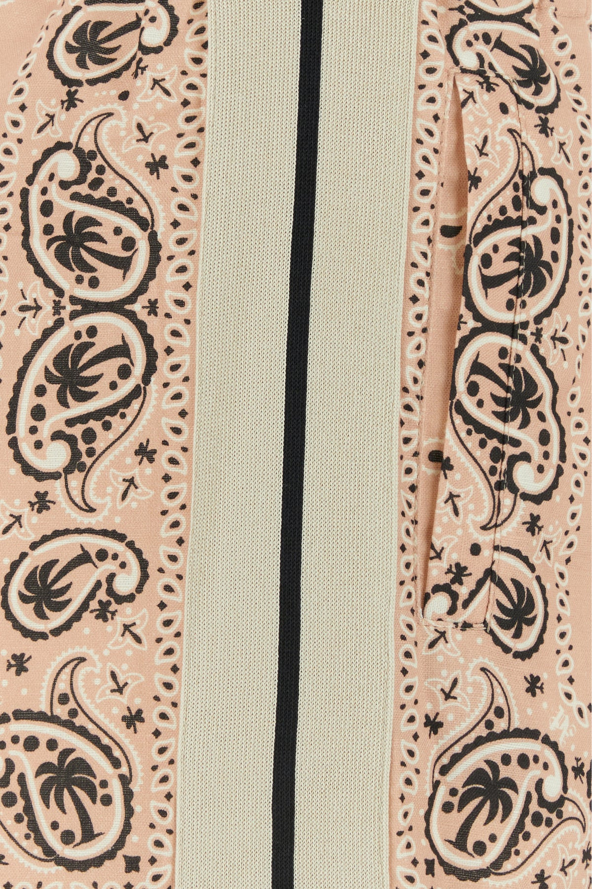 Printed linen blend shorts - 3