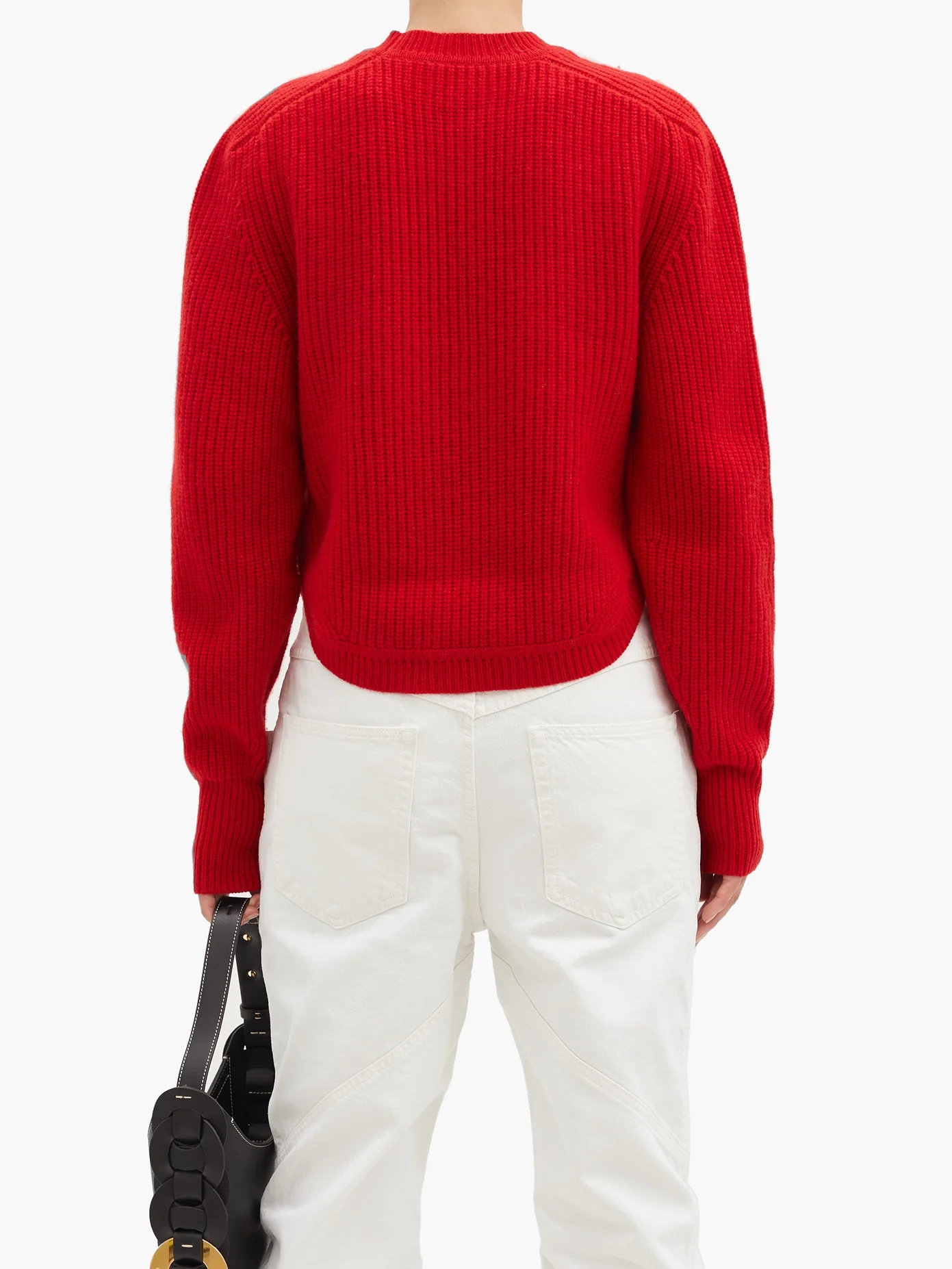 Brent puff-sleeve cashmere and wool-blend sweater - 5