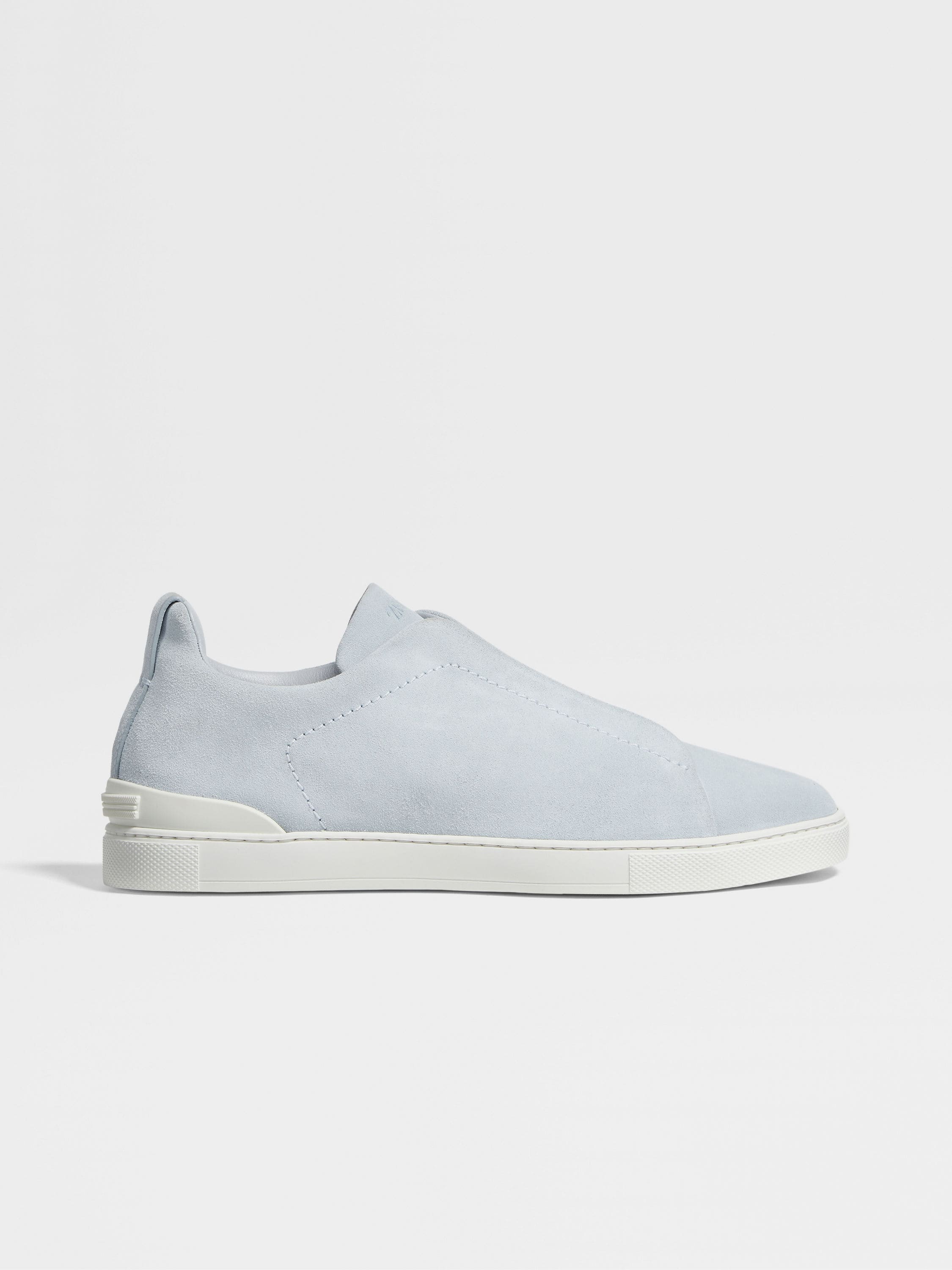 LIGHT BLUE SUEDE TRIPLE STITCH™ SNEAKERS - 4