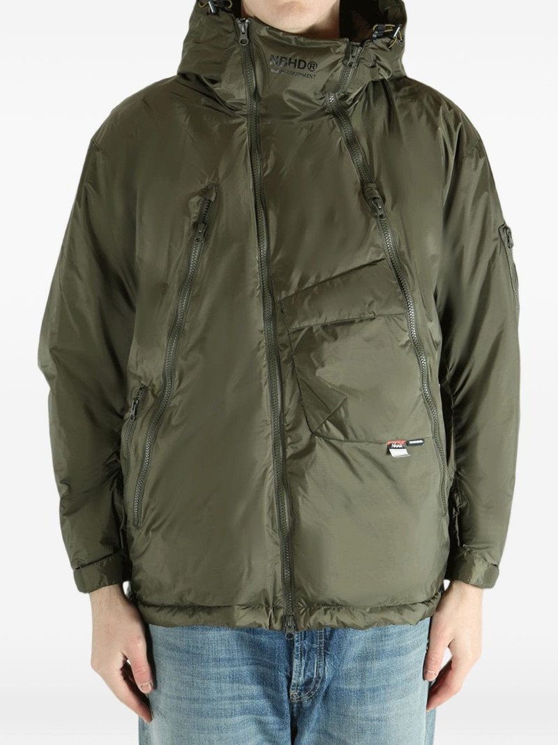 NEIGHBORHOOD x Nanga hooded zip-up jacket outlook